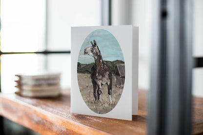 Llama Greeting Card