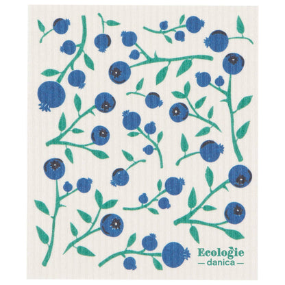 Blueberries Swedish Dishcloth
