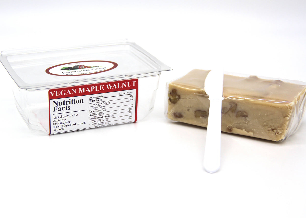 Vegan Maple Walnut Fudge 8 oz.