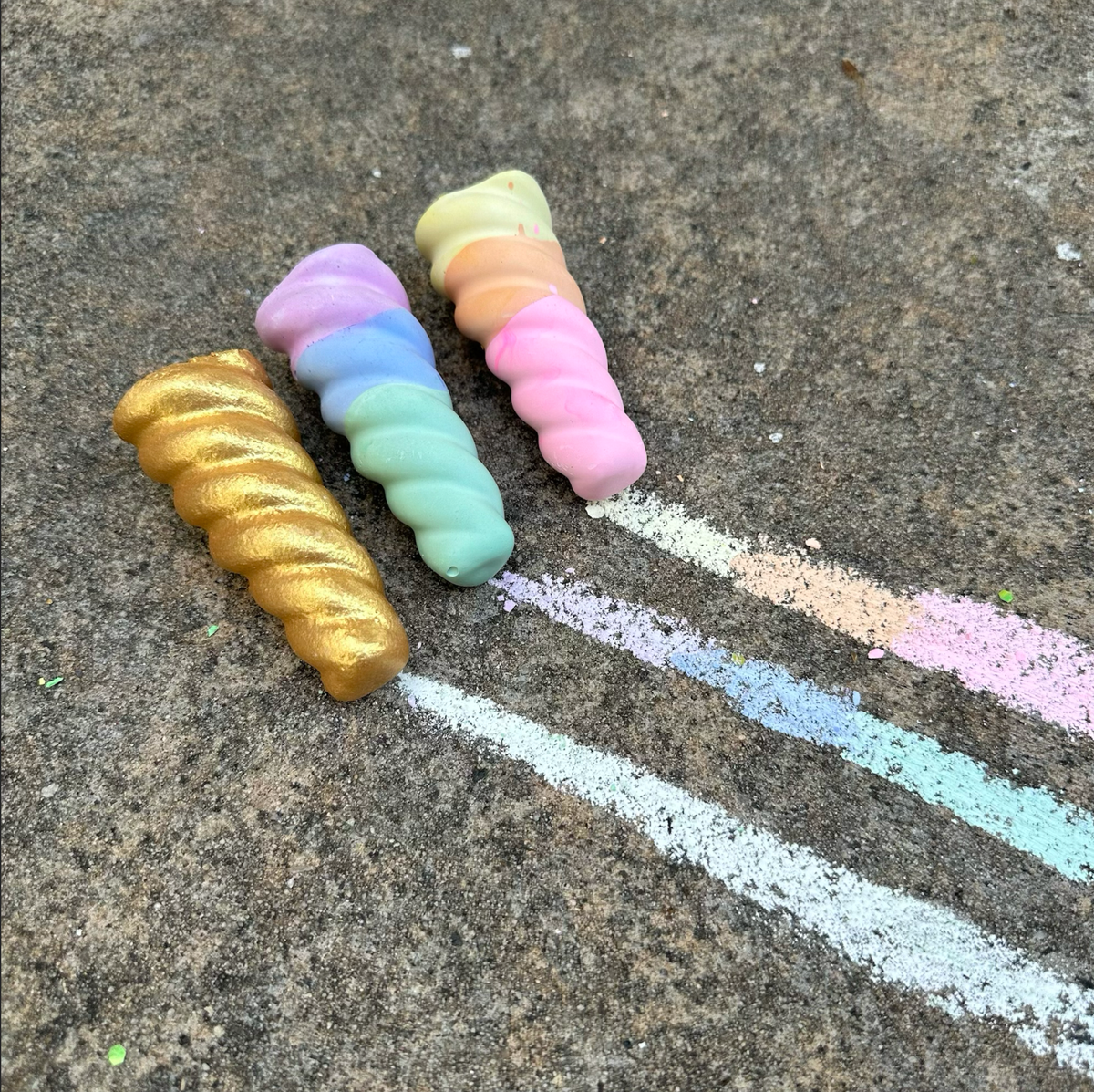 Rainbow Unicorn Sidewalk Chalk