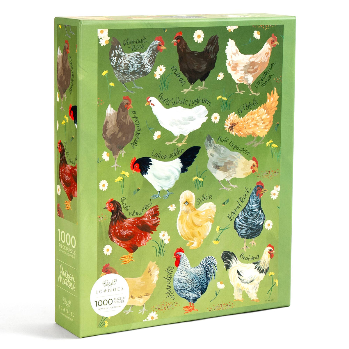 Chicken Meadows - 1,000 Piece Jigsaw Puzzle