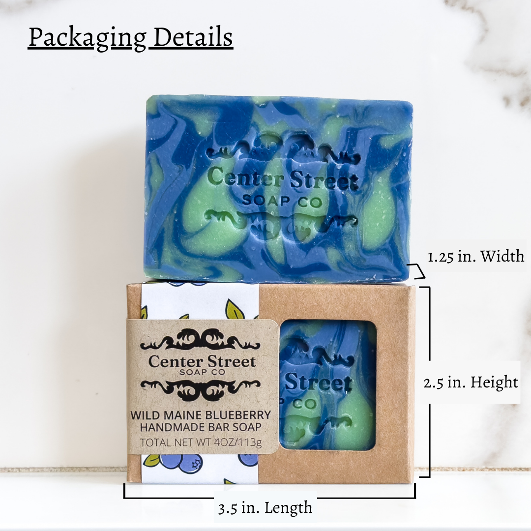 Wild Maine Blueberry Vegan Handmade Bar Soap