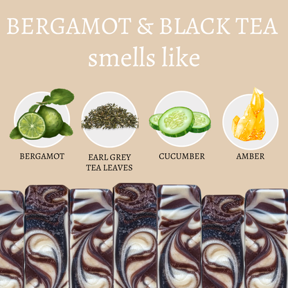 Bergamot and Black Tea Vegan Handmade Soap Bar