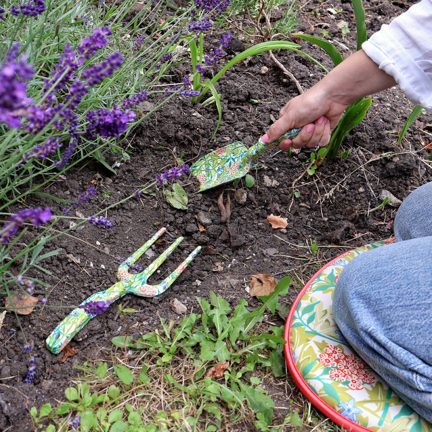 Orange Grove Fork and Trowel Garden Tool Set