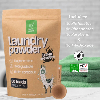 Natural Laundry Powder Fragrance-Free (60 Loads)