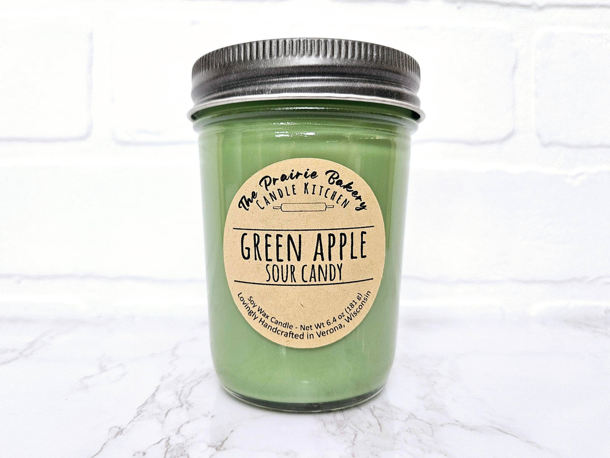 Green Apple Sour Candy Soy Wax Candle