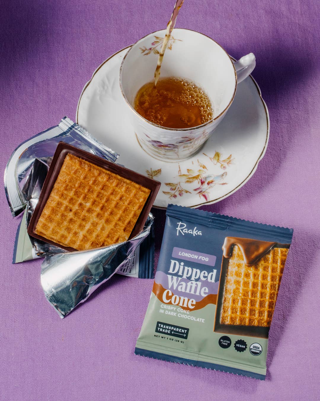 London Fog Dipped Waffle Cone Chocolate Bar