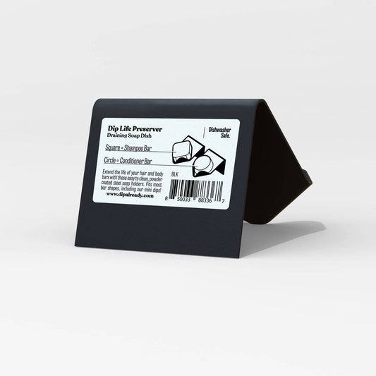 Life Preserver: Black Draining Soap Dish