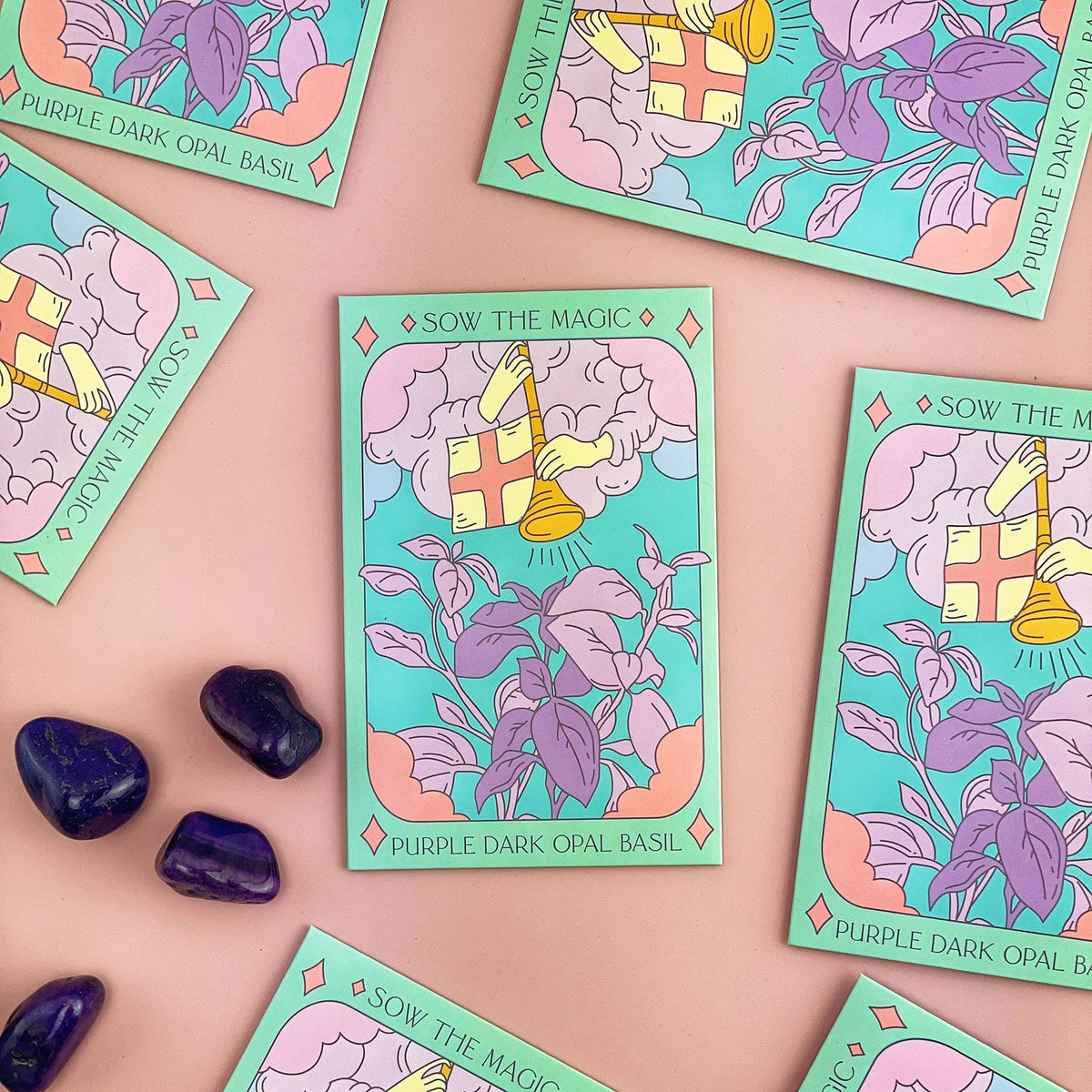 Purple Dark Opal Basil Tarot Garden