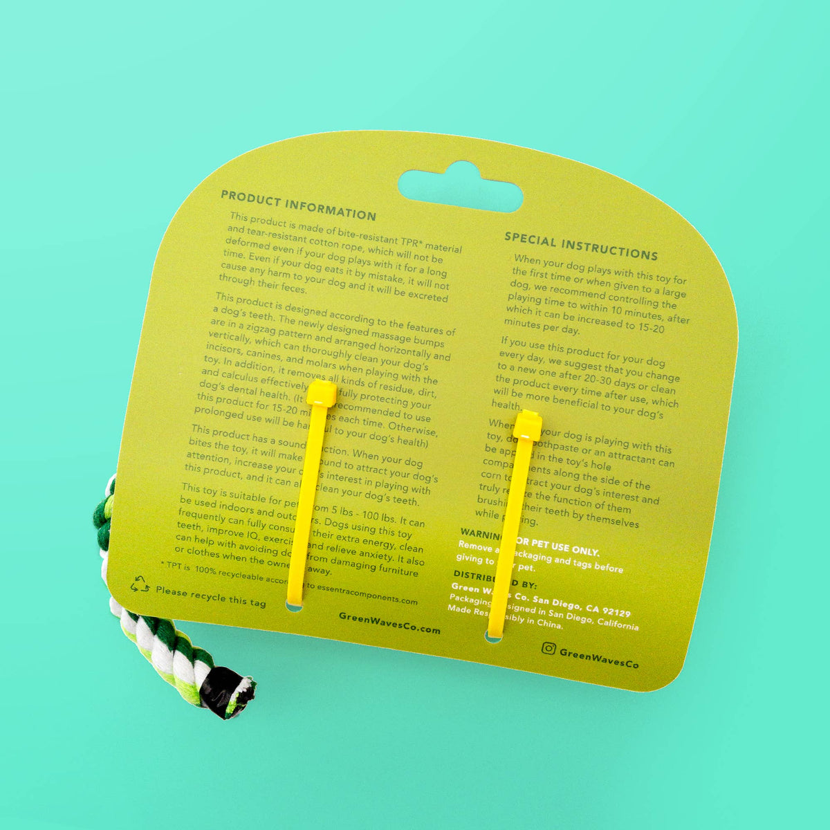Corn-Shaped Dental Chew Dog Toy