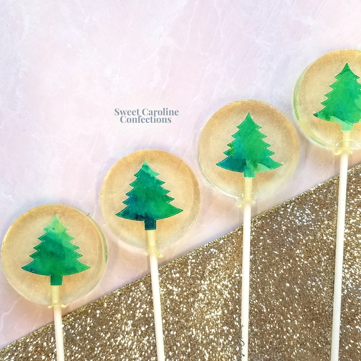 Christmas Tree Lollipops