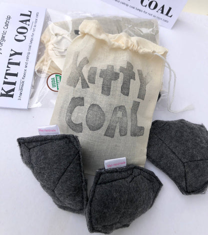 Catnip Kitty Coal in Muslin Bag