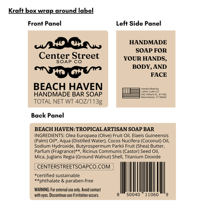 Beach Haven Summer Handmade Soap Bar