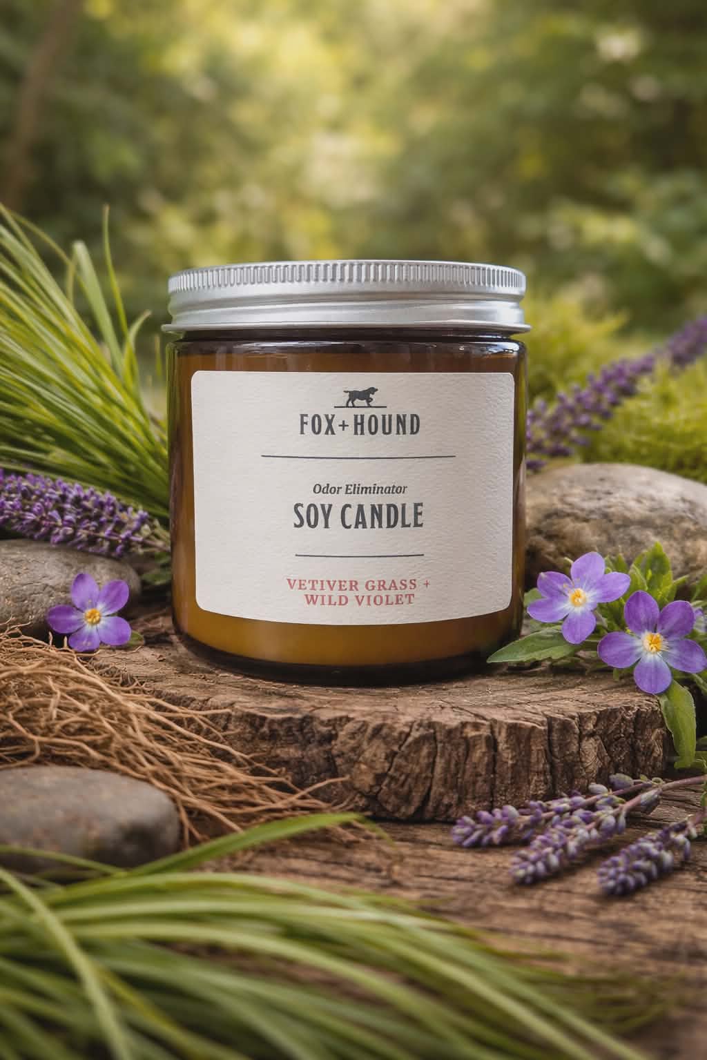 Pet Refresher Candle, Vetiver & Violet