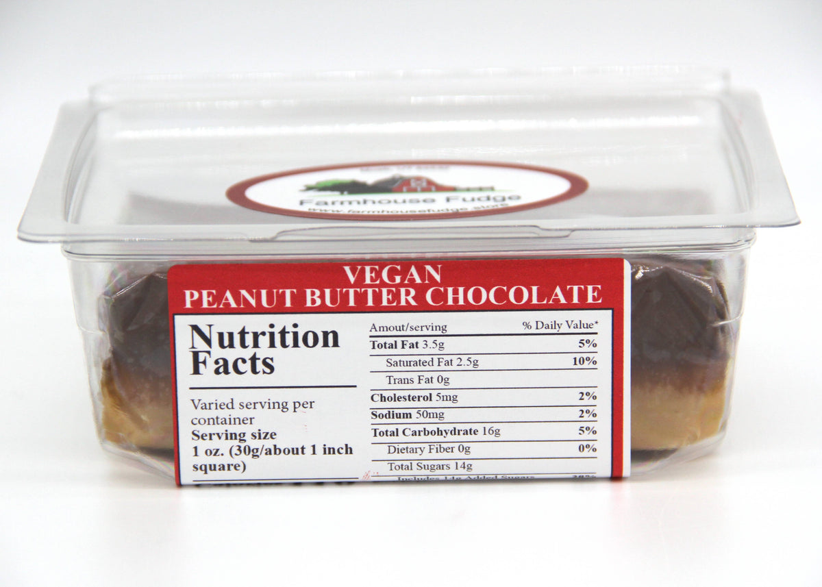 Vegan Peanut Butter Chocolate Fudge 8 oz.