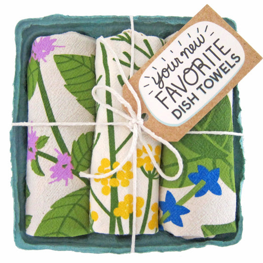 Fresh Herbs Tea Towel Set
