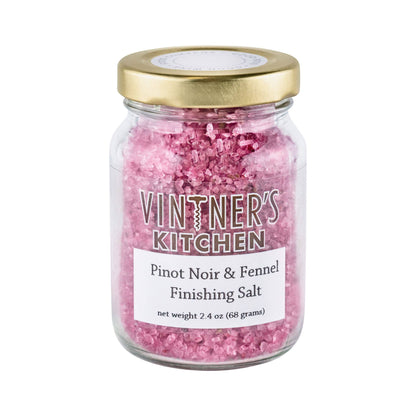 Pinot Noir and Fennel Finishing Salt Jar