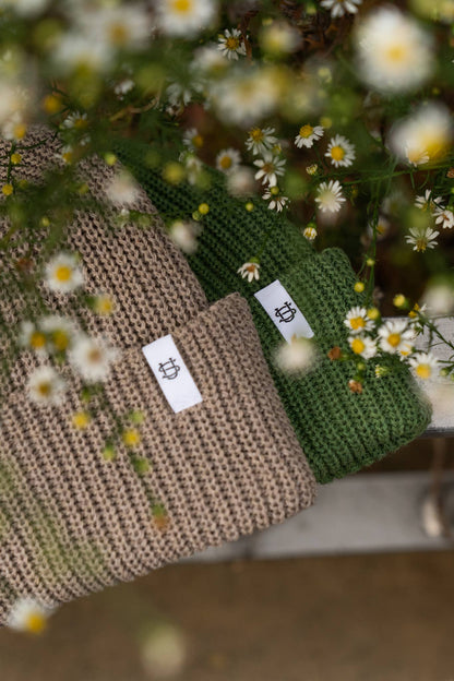 Ulota Moss Green Upcycled Cotton Watchcap