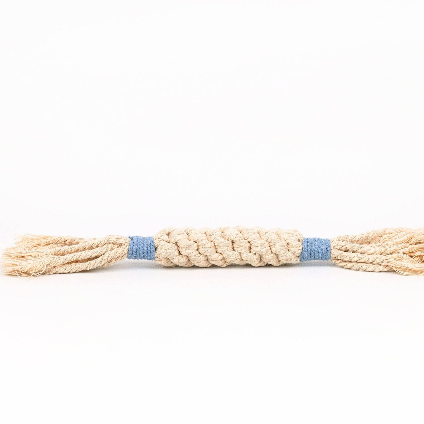 Sustainable Macrame Candy Dog Rope Toy
