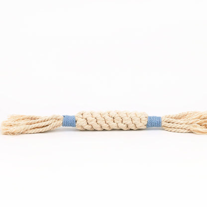 Sustainable Macrame Candy Dog Rope Toy