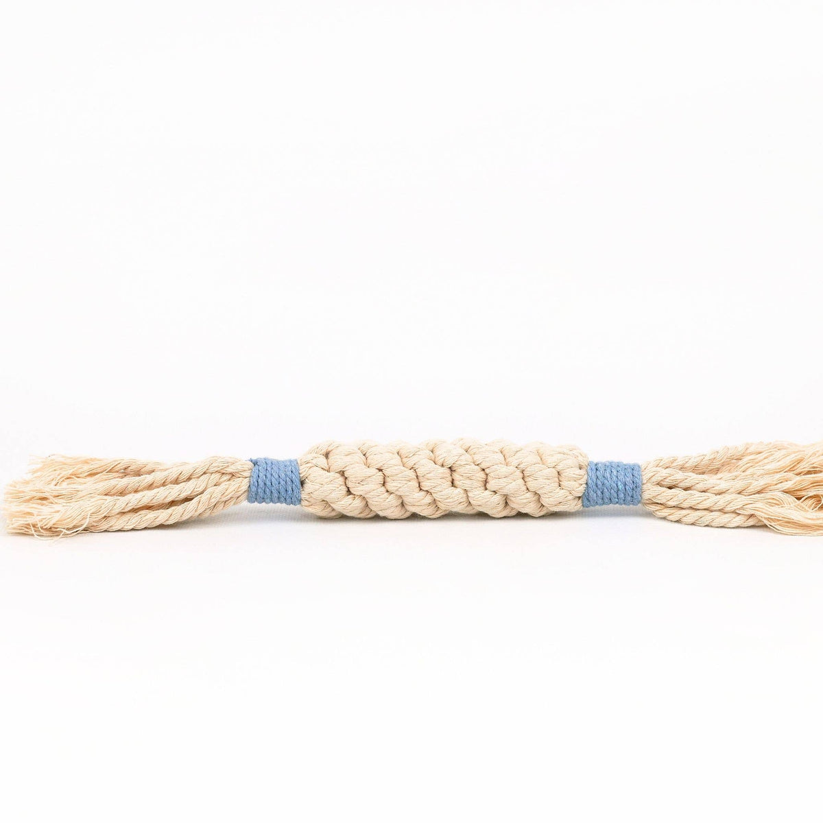 Sustainable Macrame Candy Dog Rope Toy