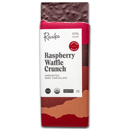 60% Raspberry Waffle Crunch Bar - Valentine's Limited Batch