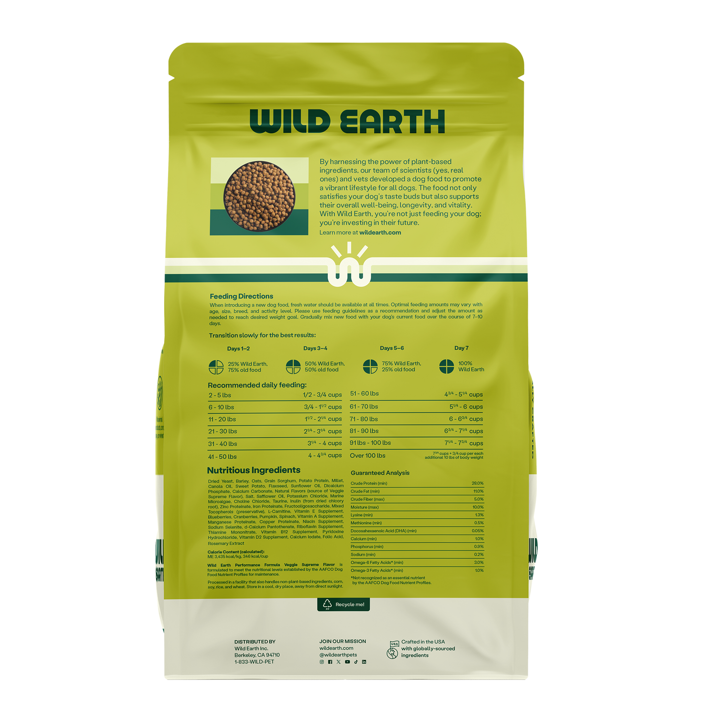 Vegan Dog Food, 4lbs
