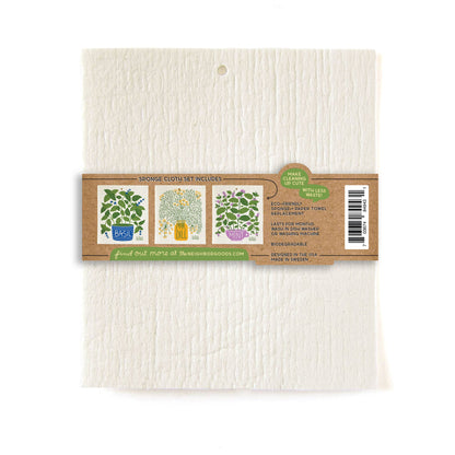 Fresh Herbs Sponge Cloth Set