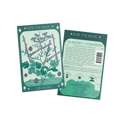 Cilantro Coriander Tarot Garden