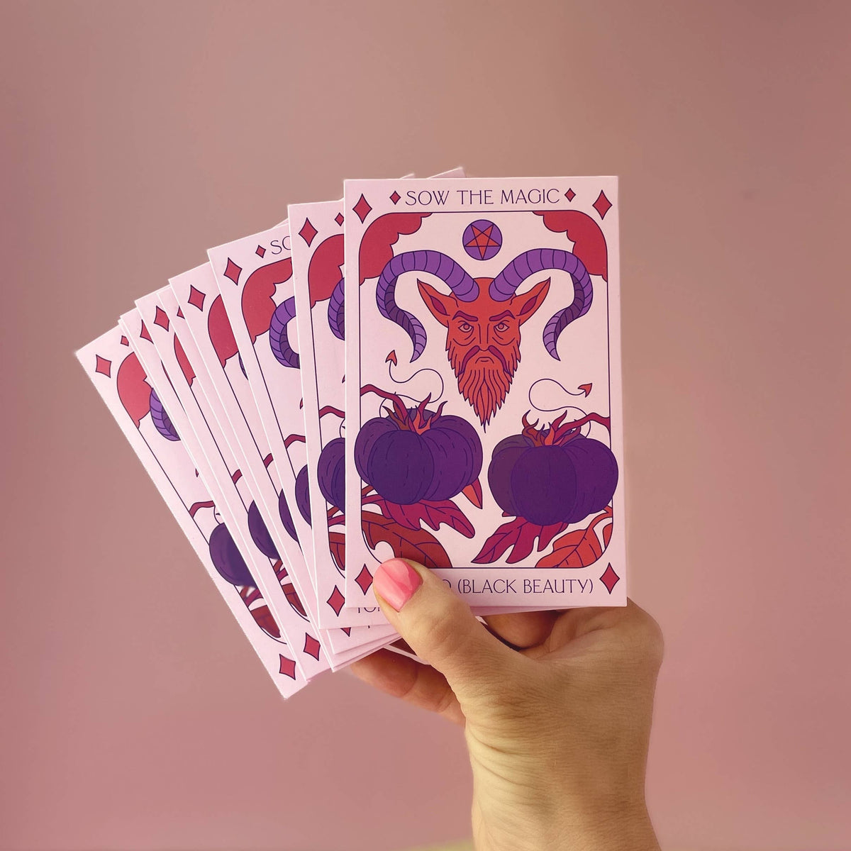 Black Beauty Tomato Tarot Garden