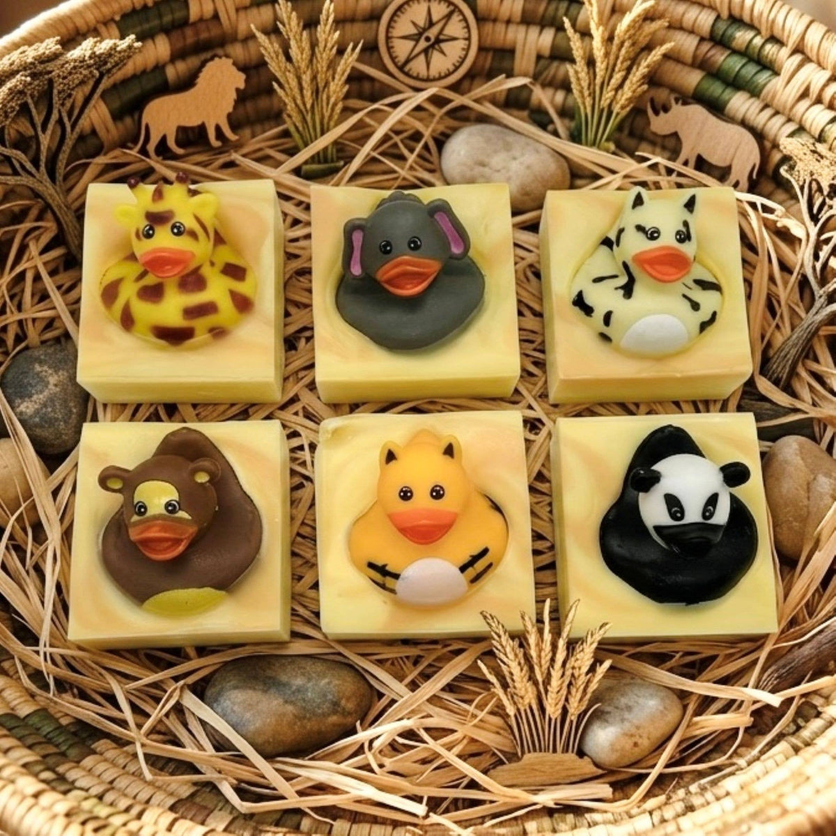 Safari Animals Handmade Novelty Soap Bar