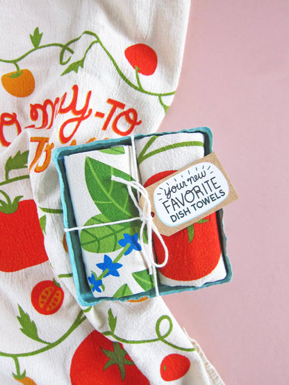 Tomato Basil Tea Towel Set