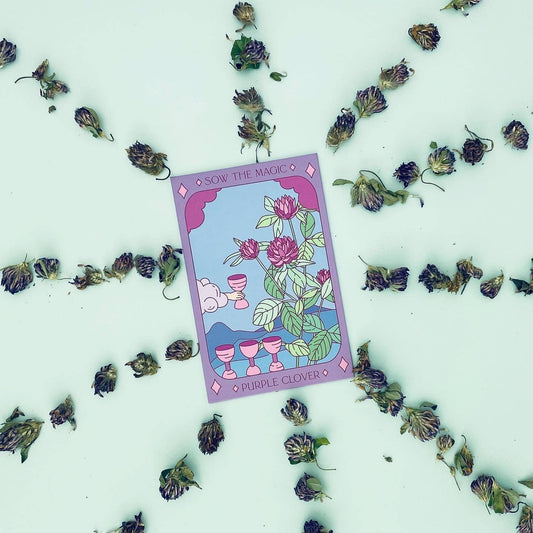 Purple Clover Tarot Garden