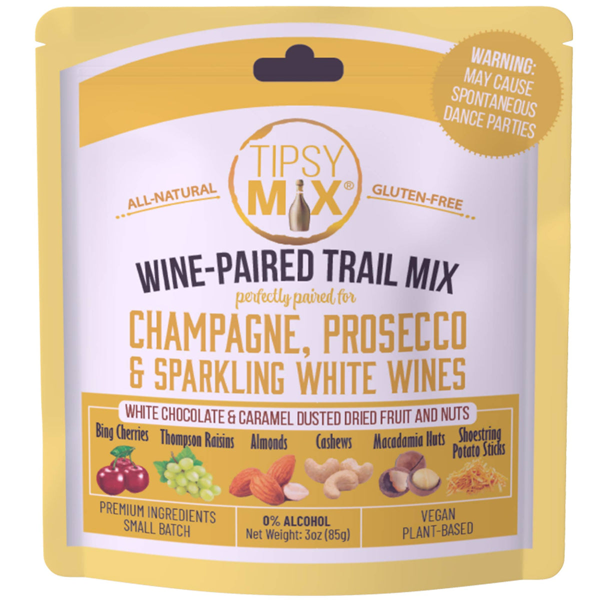 Wine-Paired Trail Mix, Champagne & Sparkling White Wine