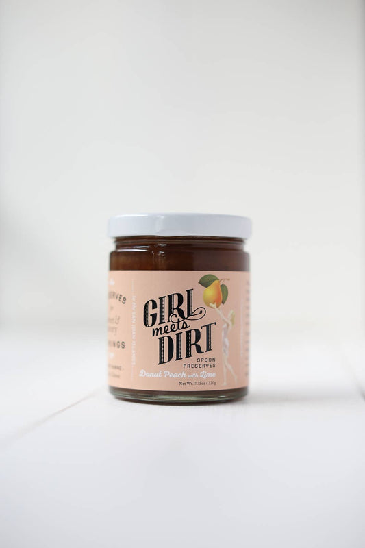 Donut Peach with Lime Spoon Preserves