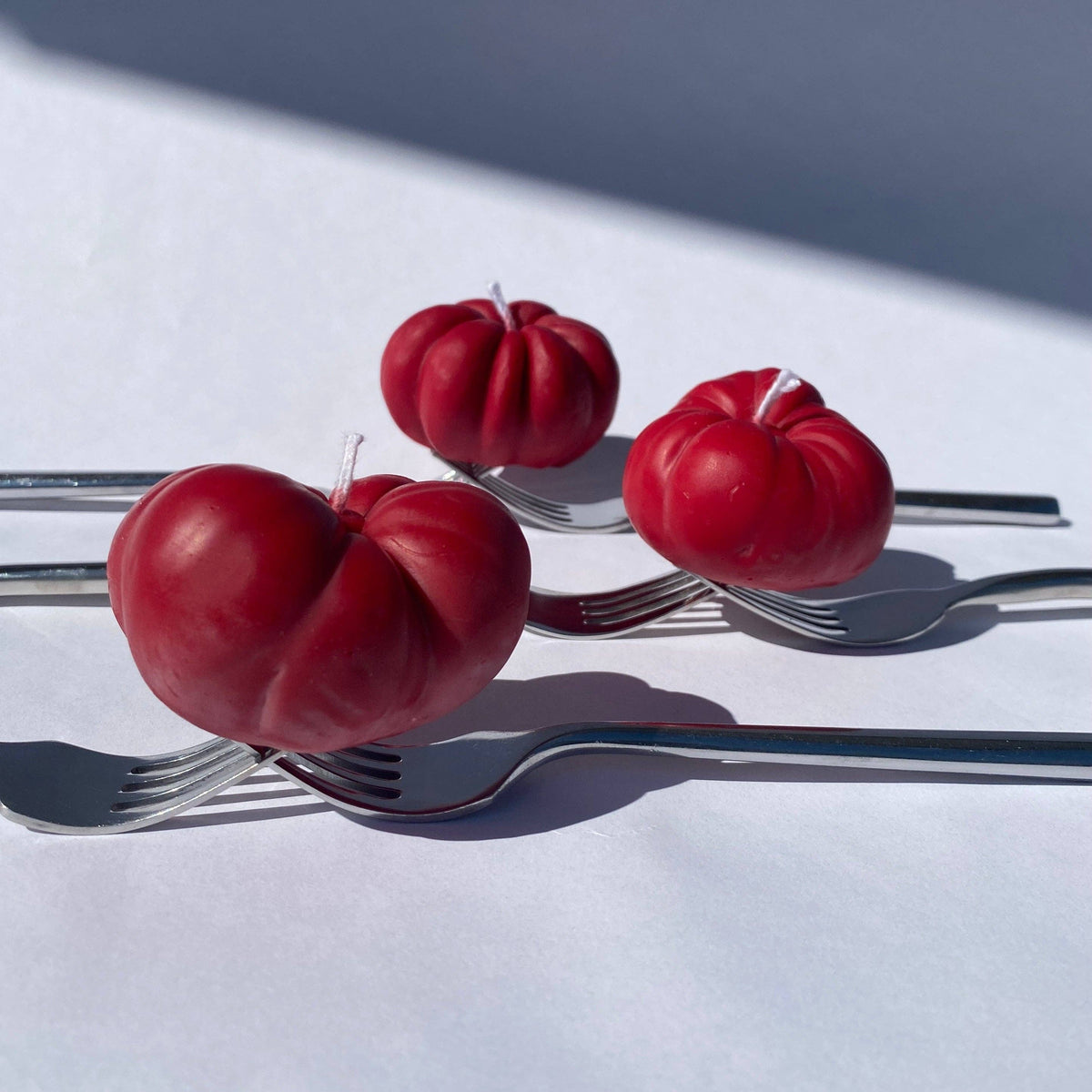 Mini Tomato Candle, Red