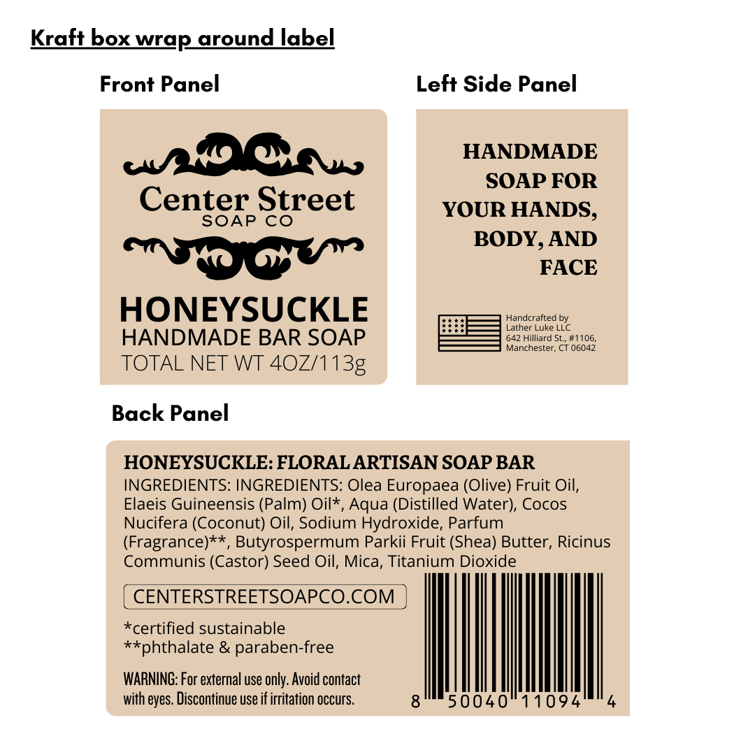 Honeysuckle Spring Handmade Soap Bar