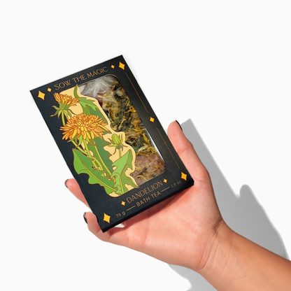 Dandelion Tarot Botanical Bath Tea Box