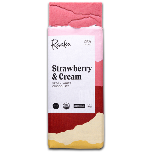 37% Strawberry & Cream White Chocolate Bar