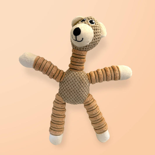Standing Bear Plush Dog Toy