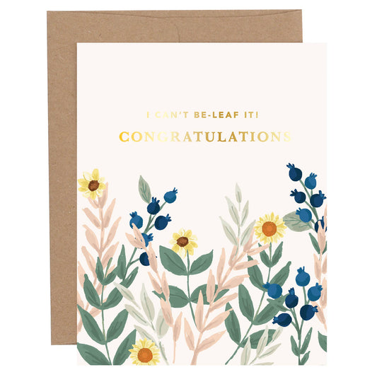 I Can't Be-Leaf It Greeting Card