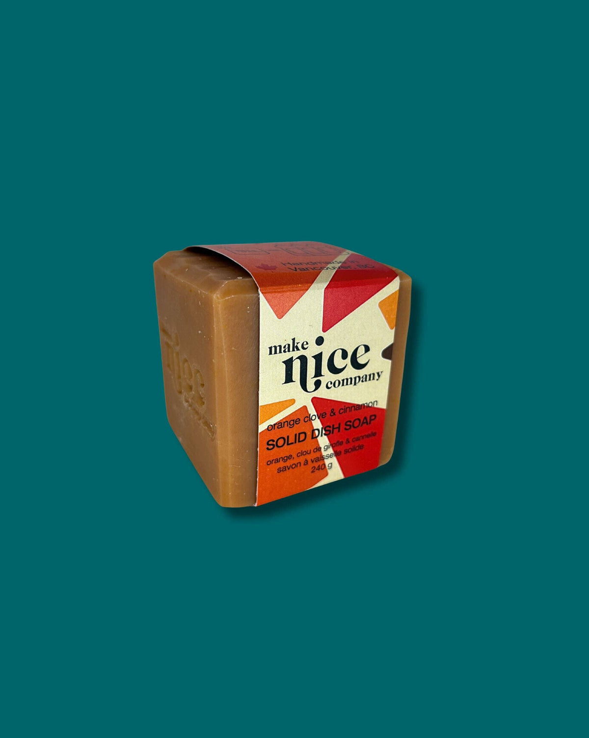 Orange Clove + Cinnamon Solid Dish Soap