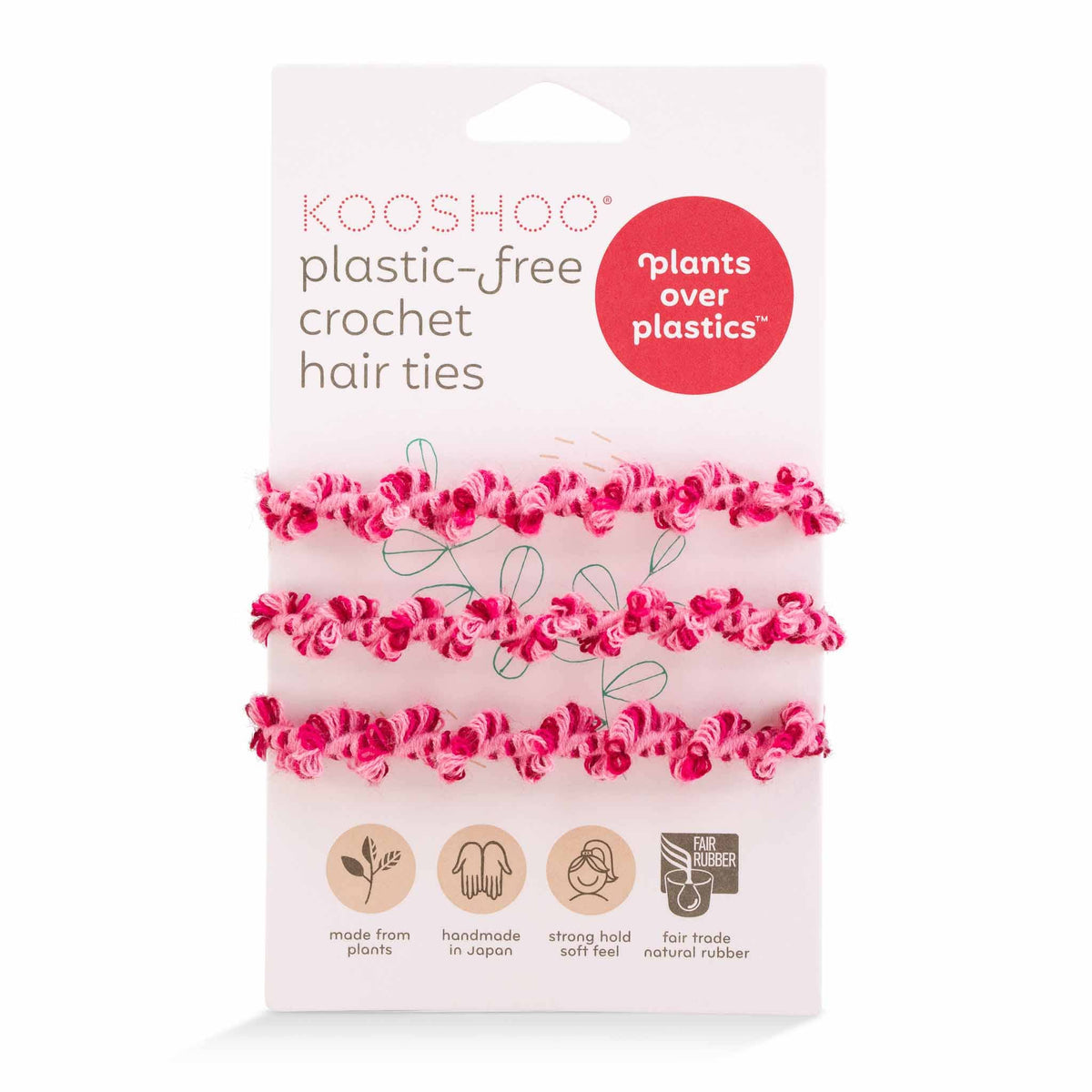 Crochet Hair Ties: Hair Health, Organic Elastics, Hot Jam