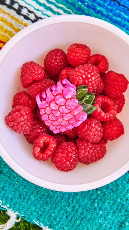 Mini Raspberry Hair Claw Clip