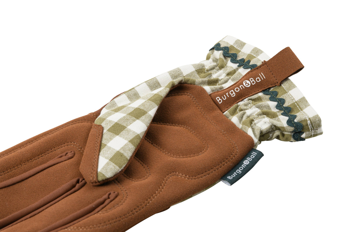 Olive Check Gloves