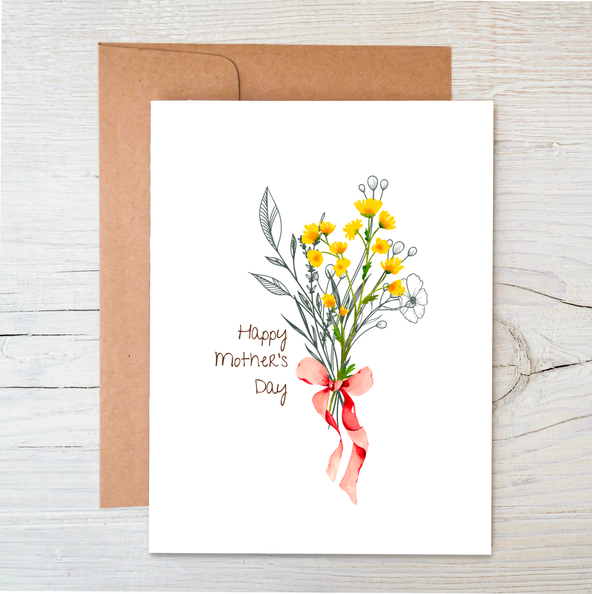Plantable Mother’s Day Card, Bouquet