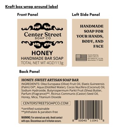 Honey Handmade Soap Bar