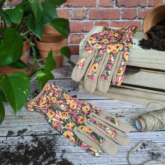Willow & Belle Floral Gardening Gloves