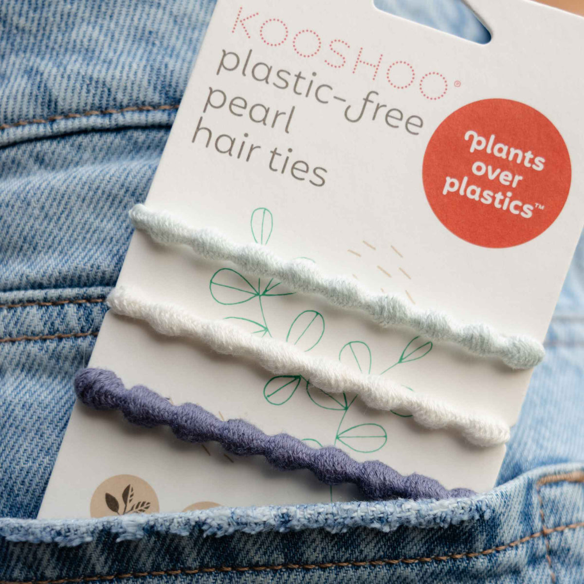 Damage Free Pearl Hair Ties - Organic, Creaseless, Fairtrade