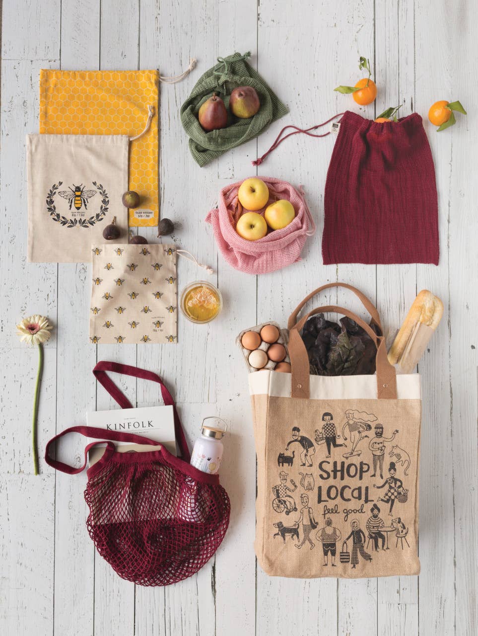 Le Marche Blush Mesh Produce Bags Set